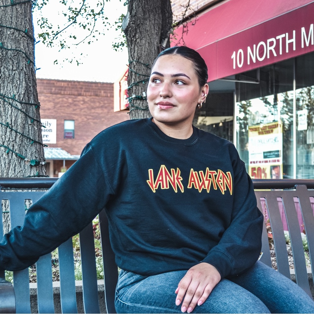 Jane Austen Rockstar Crewneck